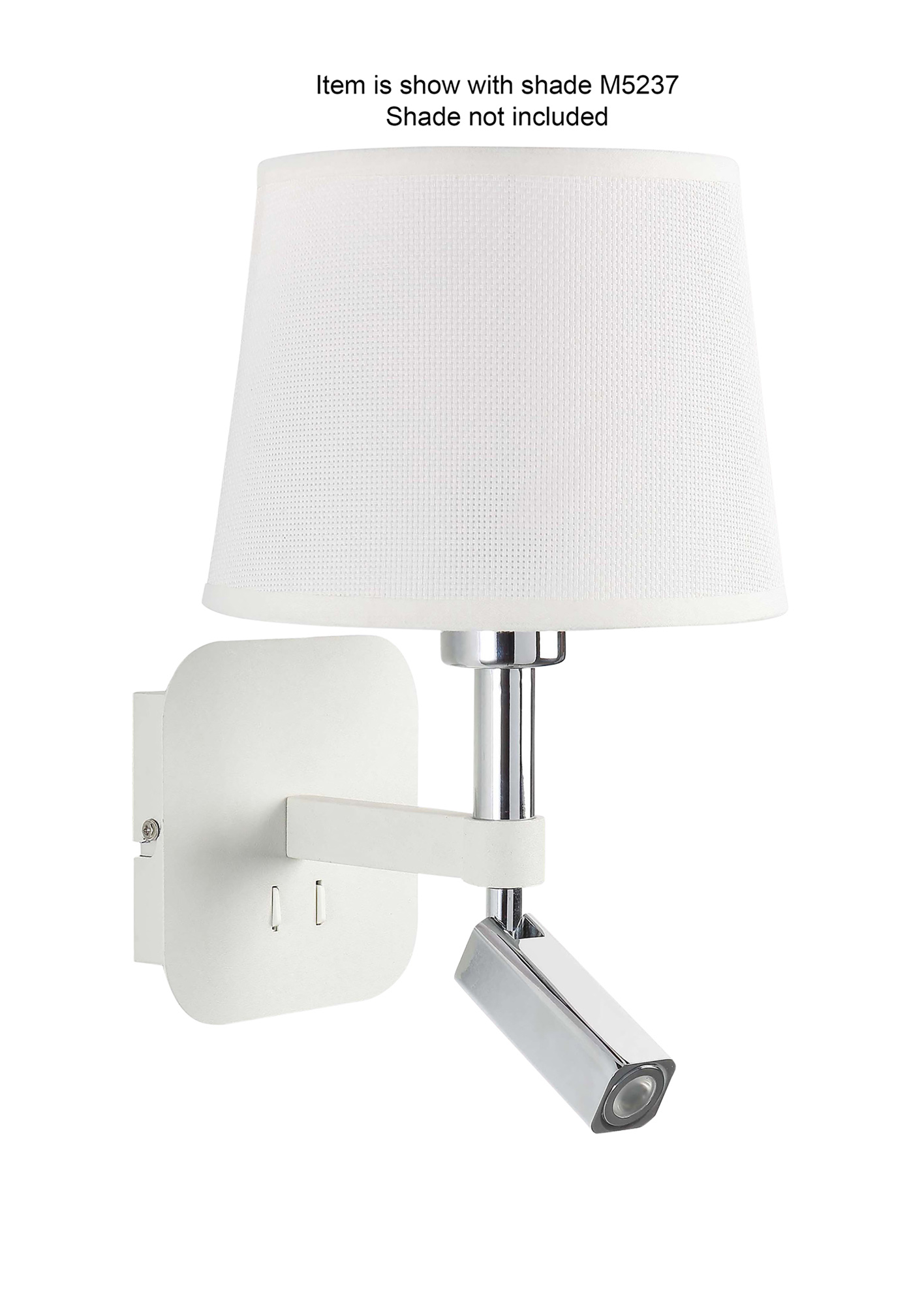 M5316  Habana 16W LED Wall Lamp Without Shade White